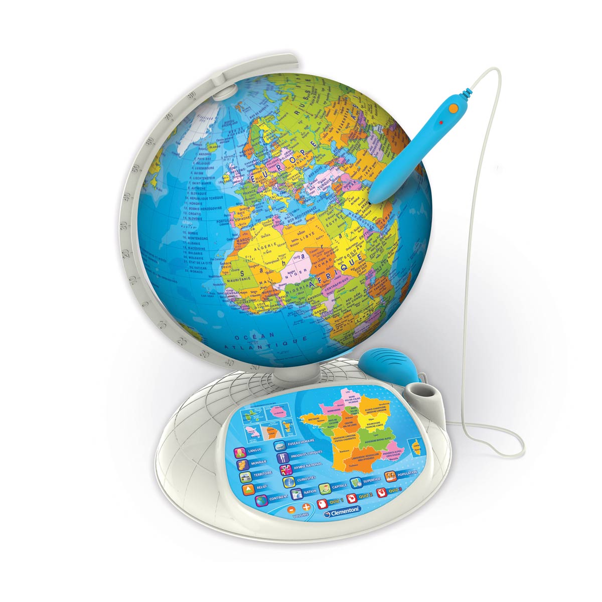 globe terrestre interactif pour enfants de 7 ans